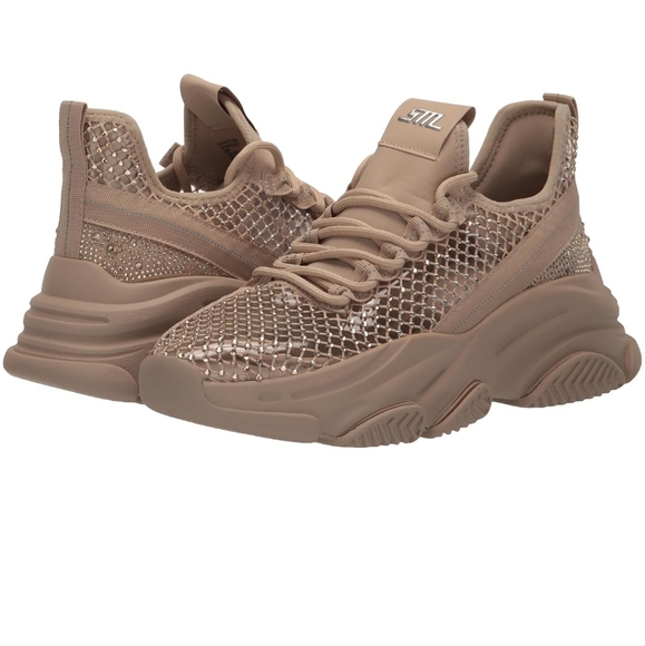 Steve Madden Tan Textured Sneakers Size 6 / M - Picture 1 of 11